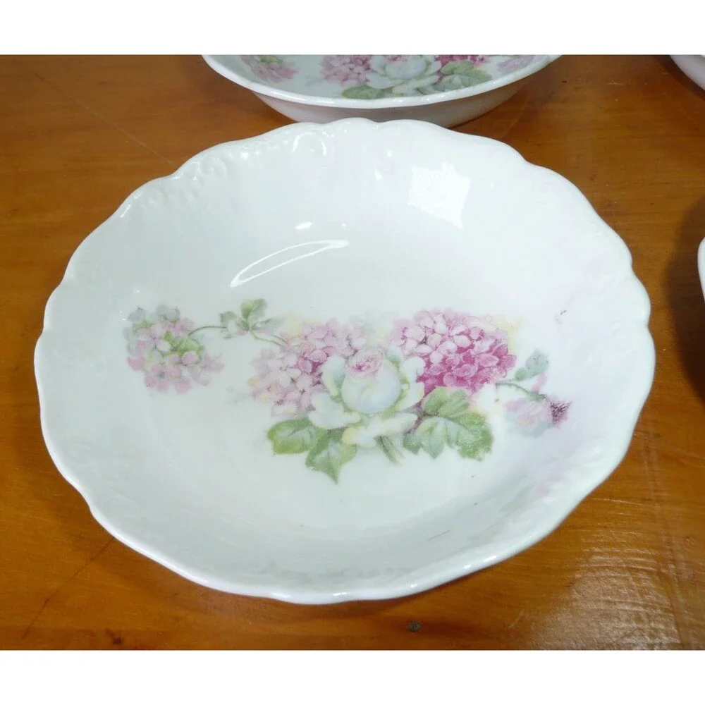 Lot 6 Floral Berry Fruit Bowls from PMRK Made in Germany 5